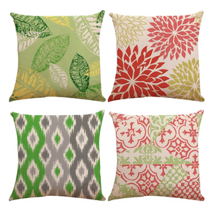 INSHARE Modern Abstract Colorful Flower Printed 100% Polyester Square <b>Cushion</b> <b>Cover</b> 45x45cm Hospital Home Eco-Friendly - Product Image 4