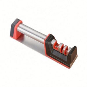 Pierre à aiguiser les couteaux en oxyde d'aluminium Superfit, la plus vendue en 2020, avec poignée ergonomique, 2 étapes, grain grossier 100-400, pour usage en cuisine - Product Image 3