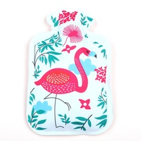Joli sac à eau chaude rempli d'eau, vente en gros de chauffe-mains en pvc cartoon logo cadeaux d'hiver mini bouteille à eau chaude en pvc pour l'hiver