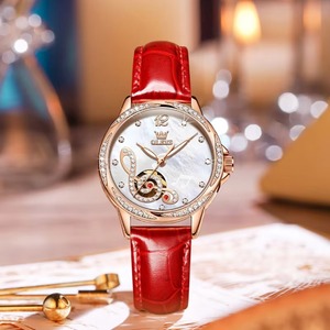 Custom Logo Luxury <b>Skeleton</b> Stainless Steel <b>Automatic</b> Mechanical <b>Watch</b> for Women - Product Image 1