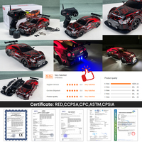 Auto RC de Alto Rendimiento para Derrapes, Escala 1/16, 4WD, 2.4GHz, 18KM/H, con Luz y Spray, Recargable por USB, para Niños y Adultos
