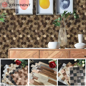 Il Design autoadesivo in alluminio a mosaico un colore tre stili è adatto per pareti interne, pareti di sfondo e scrivanie anteriori - Product Image 1