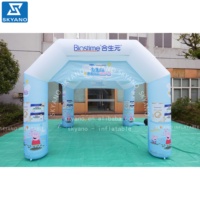 Arche publicitaire gonflable personnalisée avec logo, kiosque gonflable de dessin animé, stand publicitaire gonflable