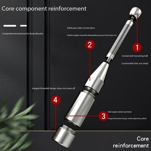 Yeni tasarım ayarlanabilir çelik Macebell Clubbell hint kulübü ağırlıklı spor egzersiz için ilerici ağırlık kaymaz - Product Image 3