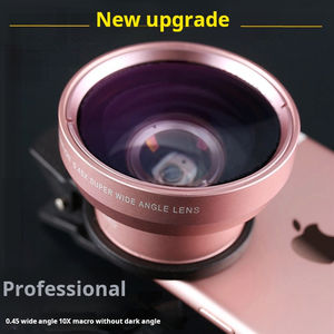 0.45x زاوية واسعة للغاية + عدسة ماكرو هاتف محمول عدسة متوافقة مع مقطع عالمي للتصوير السياحي ، والهندسة المعمارية ، والزهور - Product Image 3