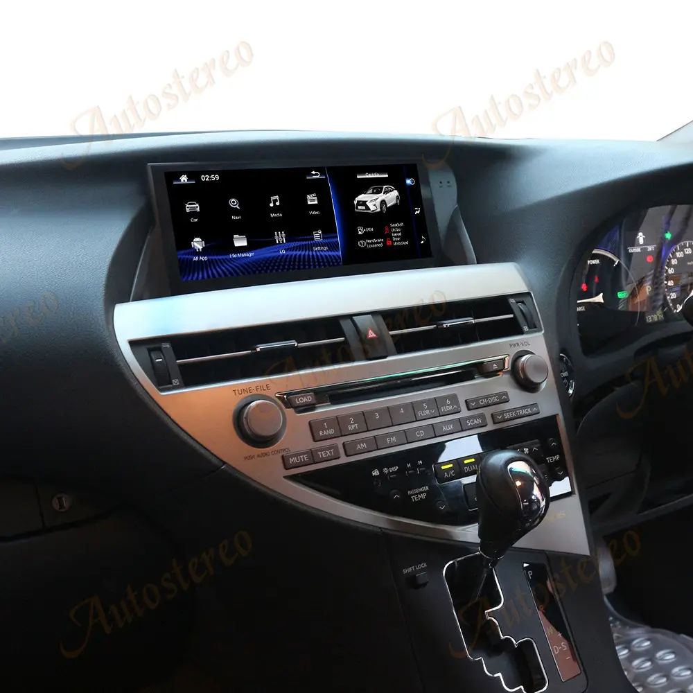 RHD Qualcomm 665 Android 11 Mobil GPS untuk Lexus RX 2009-2014 Pemutar Navigasi AutoStereo Radio Multimedia Tape Recorder Headunit