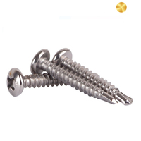 Vis autoperceuses pour cloisons sèches en acier inoxydable 304/316/410, tête fraisée métrique, cruciforme, zinguées, vente en gros