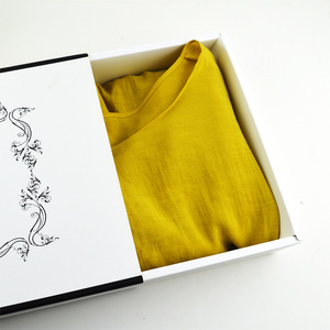 Tùy Chỉnh Thiết Kế Matte Đen Trắng Sang Trọng Bán Lẻ Quần Áo Bao Bì Quà Tặng Bao Bì Hộp Giấy Với Logo Cho Quần Áo T Shirt - Product Image 5