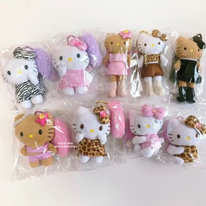 Nuevo Stock estampado de leopardo cuero negro pierna larga Kittied felpa KT juguete corazón hebilla colgante decoraciones PP algodón - Product Image 3