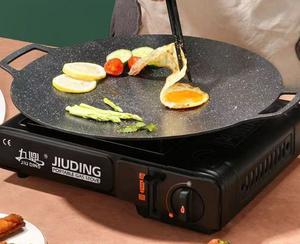 Sartén Plana <span class=keywords><strong>para</strong></span> Cocina de Camping, Pre-Sazonada, <span class=keywords><strong>para</strong></span> <span class=keywords><strong>Tortillas</strong></span>, Crepas, Plancha Redonda, Sartén <span class=keywords><strong>para</strong></span> Pizza - Product Image 3