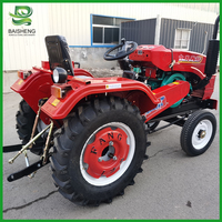 Traktor Silinder Tunggal  Traktor Diesel Pertanian Silinder Tunggal Roda Empat  Traktor Mini 4WD Compact Greenhouse King