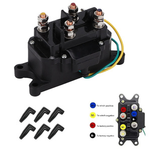 สวิตช์รีเลย์กว้านไฟฟ้า 12V 250A สำหรับรถยนต์รถออฟโรดสีดำ ABS รีโมทคอนโทรล - Product Image 1