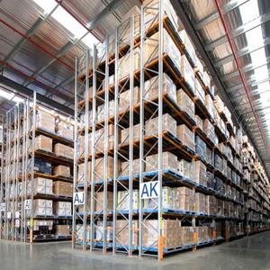 Système de rayonnage VNA à 5 niveaux en acier pour entrepôt, rayonnage à palettes, rayonnage à allées étroites pour cartons - Product Image 2