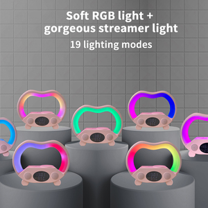 Reloj Despertador Inteligente RGB con Luz de Colores, Altavoz Mini en Forma de G, Lámpara Despertador con Cargador para iWatch, Precio al por Mayor - Product Image 4