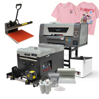 Imprimante DTF A3 haute vitesse avec 2 têtes d'impression XP600, machine d'impression de t-shirts avec système de circulation d'encre blanche, imprimante à film PET