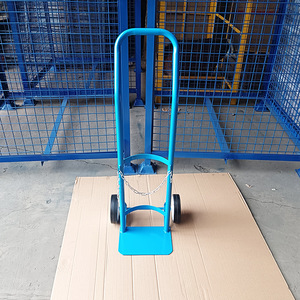 Low Profile Gas Cylinder <b>Trolley</b> 970x360x320mm 2 Wheels Steel Durable Single Bottle Hand Cart - Product Image 1