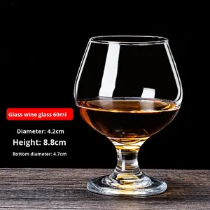 Creatieve Europese Stijl Korte Stam Crystal Brandewijn Snuiven Transparant Rode Wijn Glas Voor Thuisgebruik En Feest Elegant Wijnglas - Product Image 6