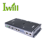 Quad Core I5 8260u Mini PC industrial sin ventilador WiFi 2COM RS232 4 Ethernet con 2 COM y 4 Ethernet en stock