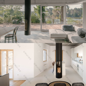 CRUISE-Décoration <span class=keywords><strong>de</strong></span> villa sans fumée et respectueuse <span class=keywords><strong>de</strong></span> l'environnement, <span class=keywords><strong>toit</strong></span> monté suspendu au plafond, cheminée à <span class=keywords><strong>bois</strong></span> suspendue <span class=keywords><strong>de</strong></span> 480mm - Product Image 3