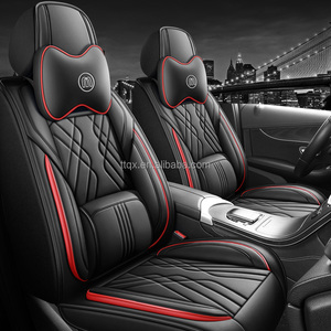 Fundas <span class=keywords><strong>de</strong></span> Asiento <span class=keywords><strong>de</strong></span> Coche <span class=keywords><strong>de</strong></span> Cuero Rojo y Negro 360 °   Soporte Lumbar Completo <span class=keywords><strong>para</strong></span> Todo Clima <span class=keywords><strong>para</strong></span> <span class=keywords><strong>Toyota</strong></span> <span class=keywords><strong>Corolla</strong></span>, Camry, RAV4, Yaris - Product Image 2