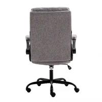 Chaise de bureau moderne avec accoudoirs relevables en tissu pour salle de réunion et bureau à domicile