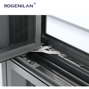 Fenêtre à battant en aluminium Rogenilan, résistante aux ouragans, <span class=keywords><strong>double</strong></span> <span class=keywords><strong>vitrage</strong></span> trempé, pour maisons - Product Image 5