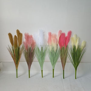 Nouveauté 2022, vente chaude, pampas artificiel, personnalisation, herbe <span class=keywords><strong>de</strong></span> pampas <span class=keywords><strong>artificielle</strong></span> avec feuilles - Product Image 4