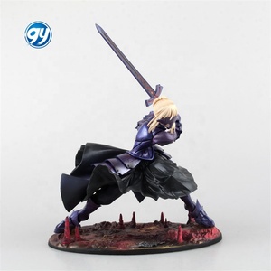 Fate stay night <span class=keywords><strong>Saber</strong></span> <span class=keywords><strong>Alter</strong></span> vortigern โมเดลสะสมในกล่องรุ่นสีเข้มงานฝีมือพลาสติก - Product Image 2