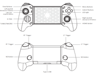2026 avec Turbo Gamepad Joypad contrôleur de jeu rétractable pour Ios Android accessoires de jeu de téléphone portable
