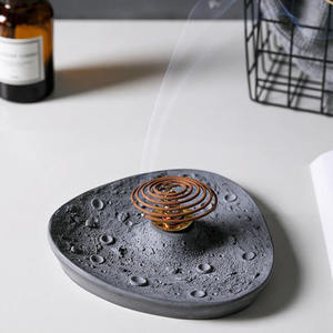 经典原装透明水泥香炉香炉香架室内装饰饰品酒店家用蚊香架