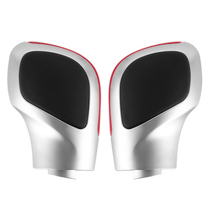 Pomo de Palanca de Cambios Automática Rojo y Azul para VW <span class=keywords><strong>Golf</strong></span> 6 <span class=keywords><strong>7</strong></span> <span class=keywords><strong>R</strong></span> GTI Passat B7 B8 CC R20 Jetta MK6 GLI, Cubierta de Emblema <span class=keywords><strong>DSG</strong></span> para Palanca de Cambios - Product Image 1