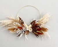 Karangan Bunga Awet Buatan Tangan Kustom, Garland Bunga Abadi untuk Dekorasi Natal, Wisuda, Dinding, dan Rumah
