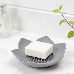 Support à savon antidérapant en silicone pour salle de bain, porte-savon flexible en silicone pour évier de cuisine - Product Image 3