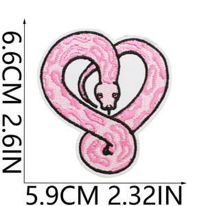 Nuevo lindo diseño de lazo rosa parches bordados Transferencia de Calor hierro estrella flor corazón bordado sombrero parches brillo para fines - Product Image 4