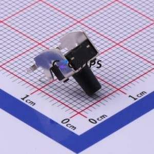 UK-B02124-G8.5-250 Tactile Switch Bent Lead Through Hole,6x6mm Single Pole Single Throw Round Button 2.5N Right Angle Insert - Product Image 2