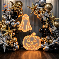 Lettres lumineuses LED RGB en gros, 4 pieds, lettres et chiffres géants pour Halloween, fournitures de fête, décoration d'événements