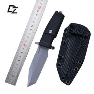 มีดพกพาอเนกประสงค์แบบปรับแต่งได้ ใบมีดสแตนเลส ด้ามจับทำจาก G10 ไม้ และยาง สำหรับใช้งานในอุตสาหกรรม ล่าสัตว์ EDC DIY OEM - Product Image 1