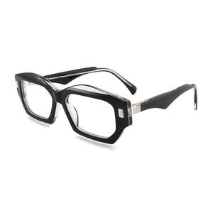 2025 Neostyle hợp thời trang unisex hình học nhựa màu sắc đôi kính quang học dày trang trí Acetate kính khung - Product Image 4