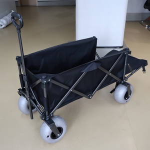 Open Rear Wall Foldable Extendable <strong>Camping</strong> Cart | All-Terrain Large Capacity <strong>Trolley</strong> <strong>for</strong> Outdoor Picnic Beach Garden <strong>Camping</strong> - Product Image 3