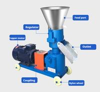 Nouvelle machine à granulés d'aliments pour volailles, porcs et animaux, en acier inoxydable de haute qualité, moteur électrique multi-tension, usage domestique, capacité de 120 kg/h