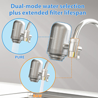 Nouveau Purificateur d'Eau Intégré Scellé 2026, Filtre de Robinet de Cuisine UV avec Anti-calcaire et Élimination du Chlore