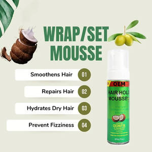 <span class=keywords><strong>Mousse</strong></span> Coiffante Privée pour <span class=keywords><strong>Cheveux</strong></span> à l'Huile d'Olive, Lot de <span class=keywords><strong>Mousse</strong></span> Coiffante Brillante Non Écaillante 7 OZ pour <span class=keywords><strong>Cheveux</strong></span> <span class=keywords><strong>Bouclés</strong></span> pour Femmes OEM - Product Image 2