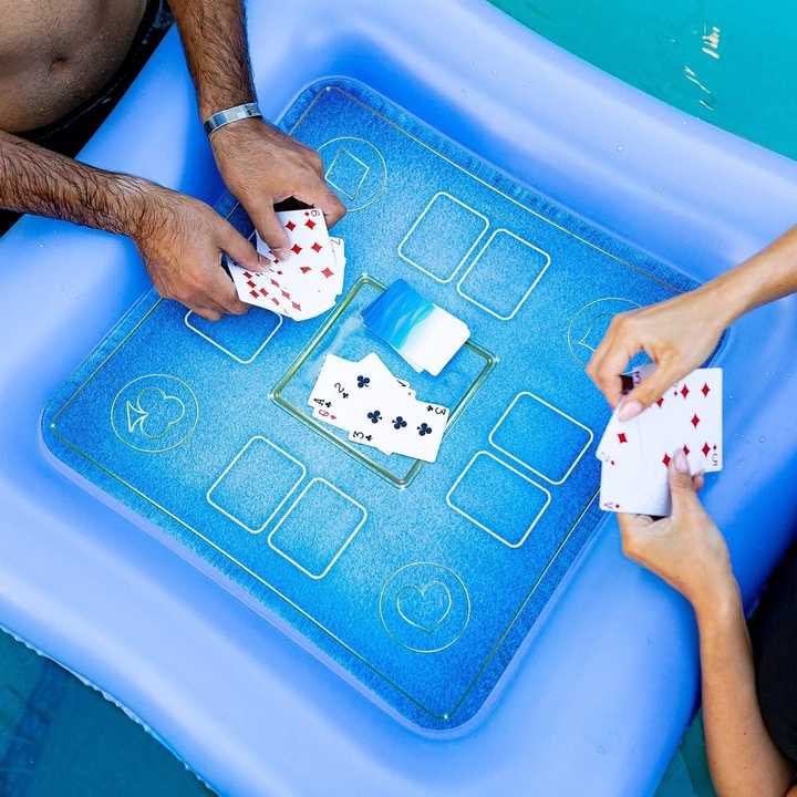 Hot Sale Funny Water Game Inflatable Mahjong Floating Pool Poker Table ...