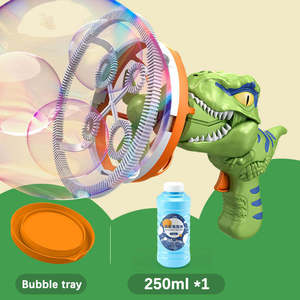 Ventilador Eléctrico Infantil con Diseño de Dinosaurio y Máquina de Burbujas de Plástico para Niños, Novedad de Verano, Gran Venta - Product Image 3