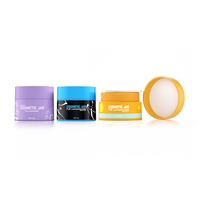 Pots à cosmétiques vides en plastique, pots à crème, violet et rose, 5g 15g 20g 30g 50g, vente en gros, pièces