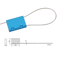 Scellé de câble haute sécurité inviolable PM-CS3104, scellé de câble numéroté robuste pour porte de conteneur