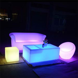 Led brillante Silla de batería led sofá LED sillas y mesas para bares, cambio de color al aire libre led muebles sofá silla - Product Image 4