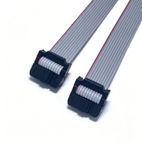 Câble plat IDC à ruban gris 2.54 FC pour connecteur LED/JTAG, câble porte-circuits UL2651-28A 6P-64P