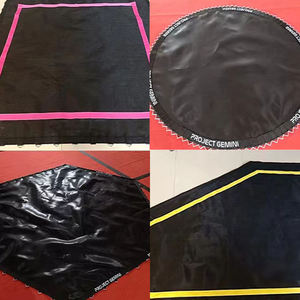 Filet de protection pour trampoline à ressorts pour enfants, respectueux de l'environnement, résistant aux intempéries, sûr, en matériau PP souple, pour le divertissement familial - Product Image 4