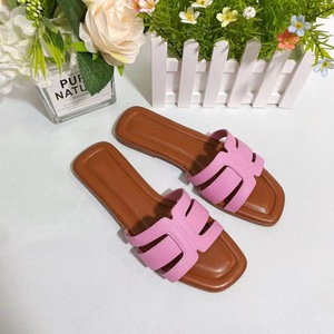 Sandalias planas de playa para exteriores 2025, sandalias <span class=keywords><strong>romanas</strong></span> con correa en el tobillo y punta redonda para mujer, flores y sandalias con diamantes de imitación, sandalias con boca de pez - Product Image 4